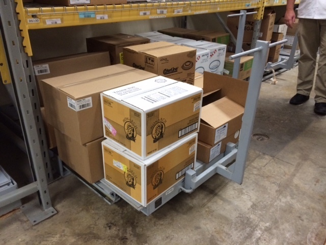 Single Shelf Storage Rack With Boxes